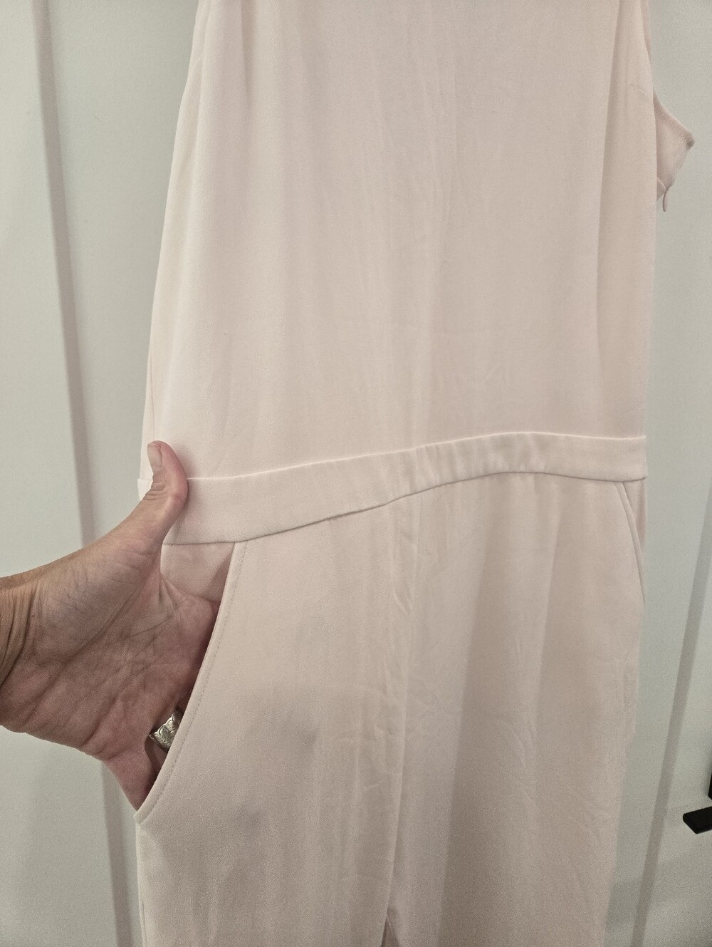 Babaton Branson Sleeveless Blush Pink Jumpsuit - Clean Minimal Design - Picture 7 of 16